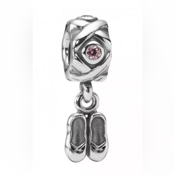 Pandora Jewelry - Retired Pandora Ballet Slippers Bracelet Charm Sterling Silver